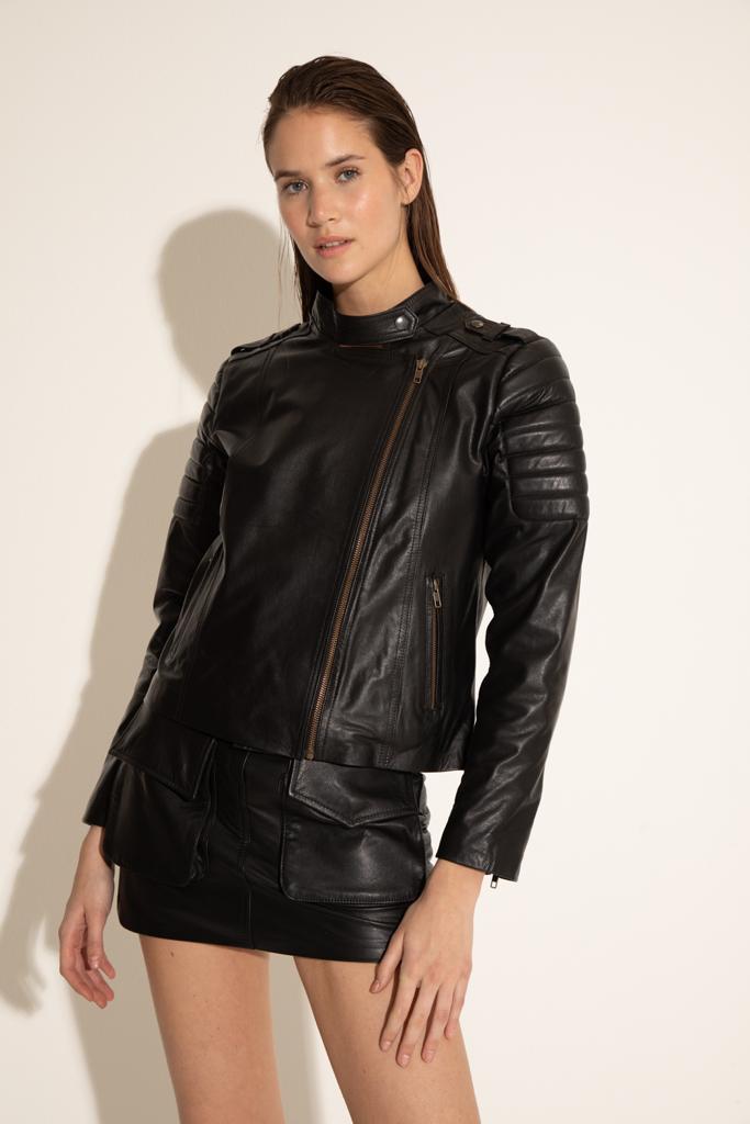 M M Cueros Tienda Online MUJER BIKER SOHO NEGRA